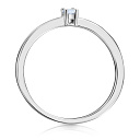 Кольцо из серебра с фианитом