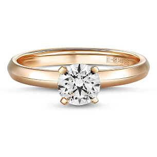 Кольцо из золота с бриллиантом