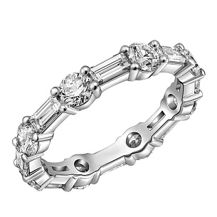 Кольцо из белого золота с бриллиантом