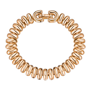 Браслет декоративный из серебра с позолотой