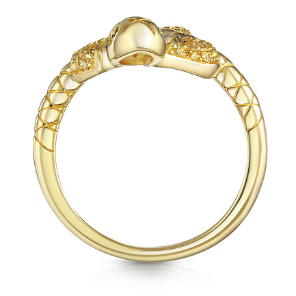 Кольцо из желтого золота