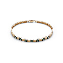 Браслет из красного золота с изумрудами