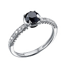 Кольцо из белого золота с бриллиантами