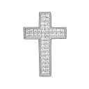 Подвеска из серебра с фианитами