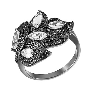 Кольцо из золота с топазами