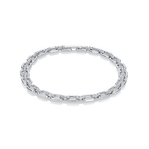 Браслет из белого золота с бриллиантом