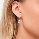 Серьги из белого золота с бриллиантами