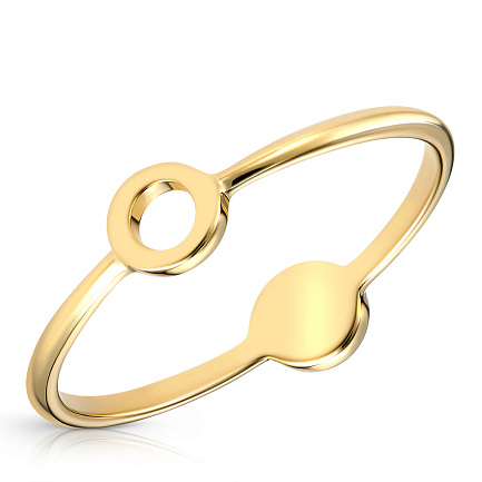 Кольцо из золота без вставок