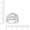 Кольцо из серебра с фианитом