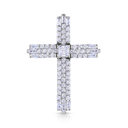 Подвеска из серебра с фианитом