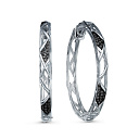 Серьги из белого золота с бриллиантами