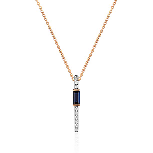 Колье из красного золота с ситалом