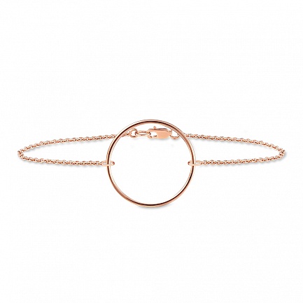 Браслет декоративный из красного золота