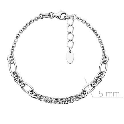 Браслет декоративный из серебра