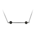 Колье из серебра с лабрадоритами