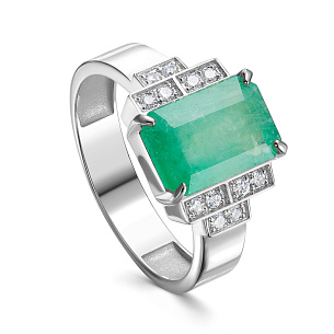 Кольцо из белого золота