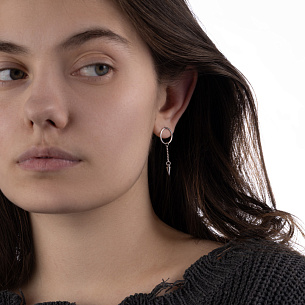 Серьги Пусеты из серебра