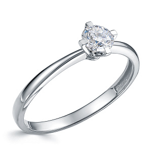 Кольцо из белого золота