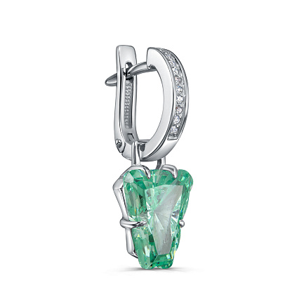 Серьги с английским замком из серебра
