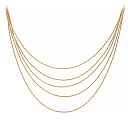 Колье из серебра с позолотой