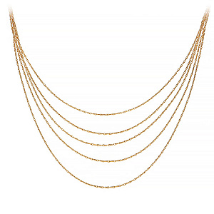 Колье из серебра с позолотой