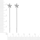 Продевки из белого золота, плетение якорное