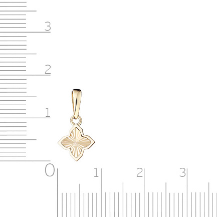 Подвеска из желтого золота