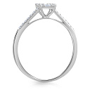 Кольцо из белого золота с бриллиантами