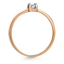 Кольцо из красного золота с бриллиантом