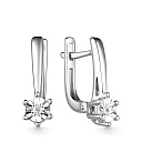 Серьги из серебра с бриллиантами