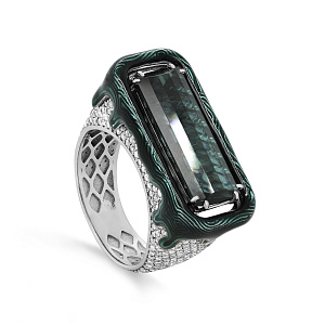 Кольцо из белого золота