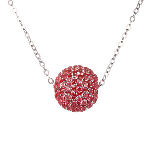 Колье из серебра с фианитом