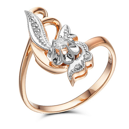 Кольцо из красного золота