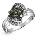 Кольцо из серебра с фианитом