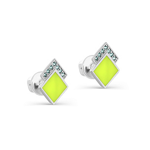 Серьги с английским замком из серебра