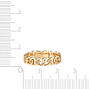 Кольцо обручальное из желтого золота с бриллиантами