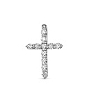 Крест декоративный из платины с бриллиантами