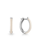 Серьги с английским замком из серебра с эмалью