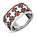 Кольцо из серебра с эмалью