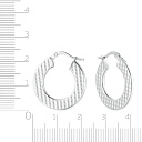 Серьги с французским замком из серебра