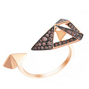 Кольцо из желтого золота с бриллиантами