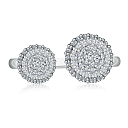 Кольцо из серебра с фианитом