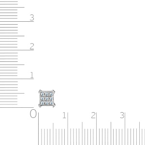 Подвеска из белого золота с бриллиантами