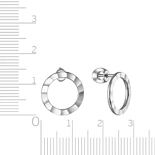 Серьги Пусеты из серебра