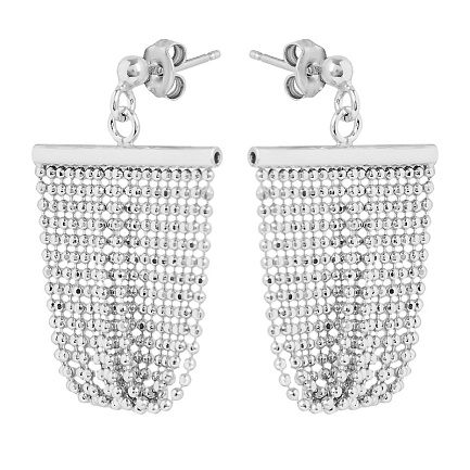 Пусеты из серебра