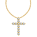 Колье из желтого золота с бриллиантами