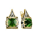 Серьги с английским замком из серебра