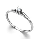 Кольцо из белого золота с бриллиантами