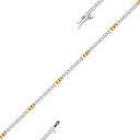 Браслет из красного золота с бриллиантами