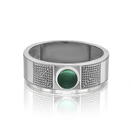 Кольцо из серебра с ониксом